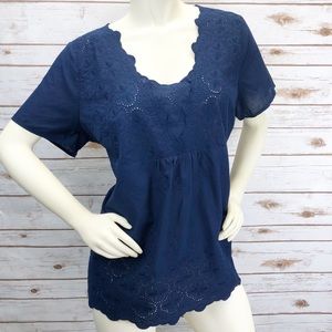 Skies Are Blue Navy top
